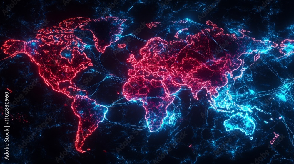 Illuminated Capillary Network Bridging Economic Centers in a Dystopian Environment Illuminated Capillary Network Bridging Economic Centers in a Dystopian Environment