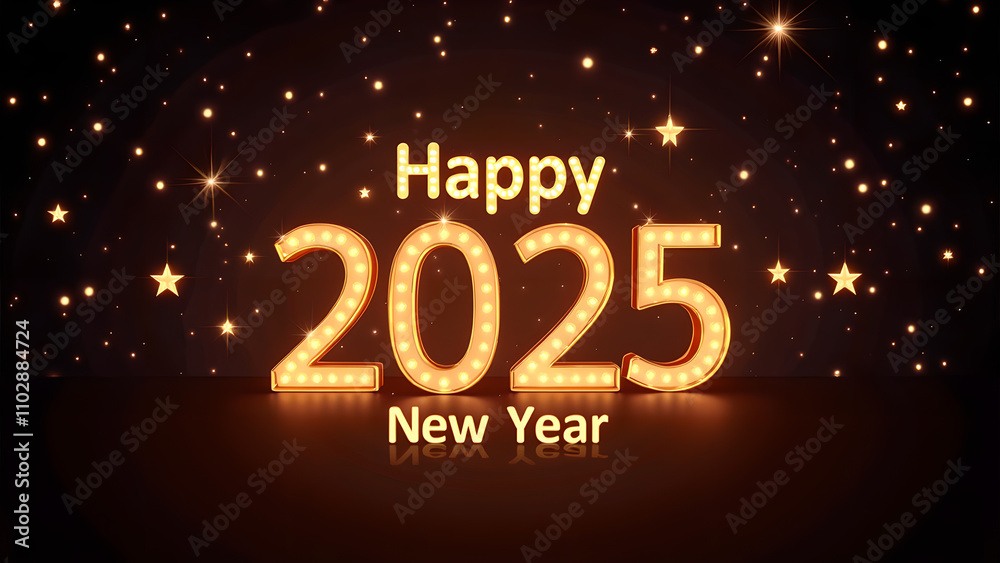 Happy New Year 2025 Celebration. Concept of new beginnings, hope, and celebration. Happy New Year 2025 Celebration. Concept of new beginnings, hope, and celebration.