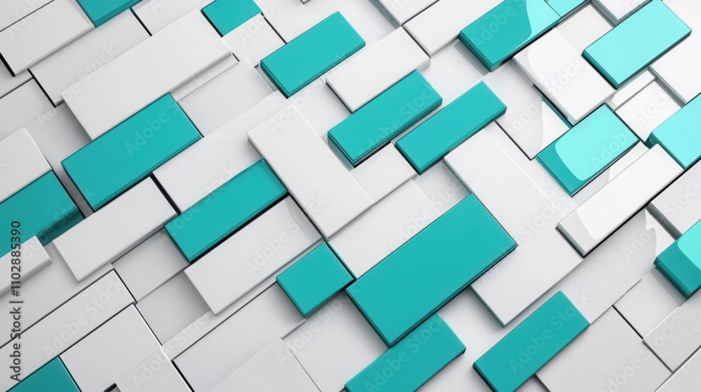 Abstract geometric pattern in turquoise and white, modern design for backgrounds. Abstract geometric pattern in turquoise and white, modern design for backgrounds.