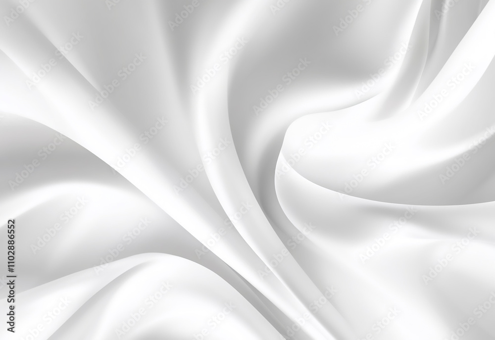 Obraz premium Light White Background Soft Gray Solid Background with Subtle Texture Abstract White Fabric Drape Background