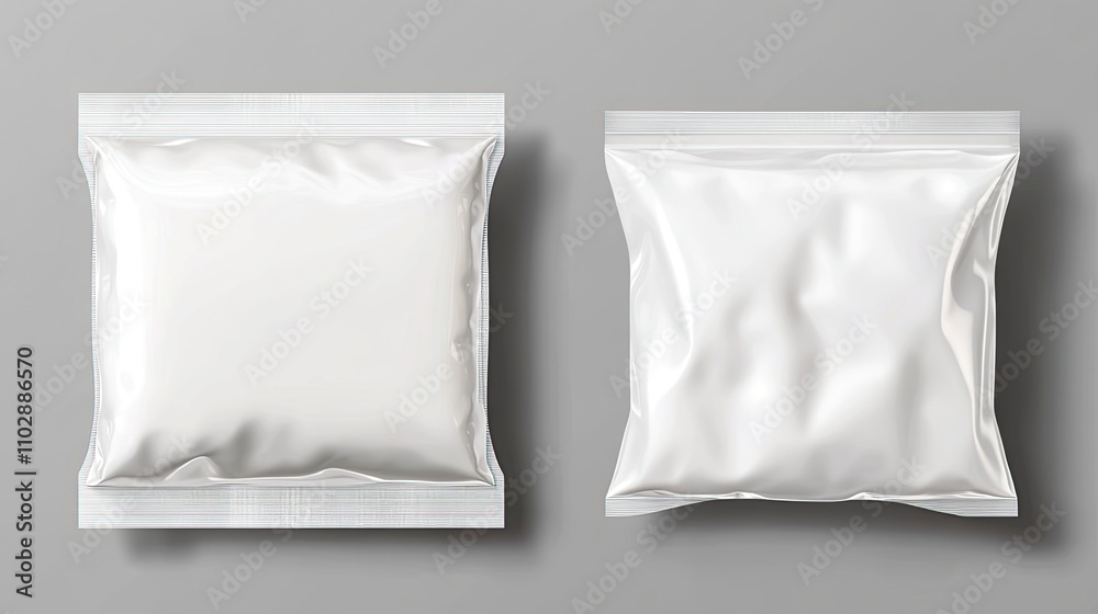 Antibacterial wet plastic packaging template. Blank white box. Foil cosmetic wipes mockup isolated on transparent background. Antibacterial wet plastic packaging template. Blank white box. Foil cosmetic wipes mockup isolated on transparent background.