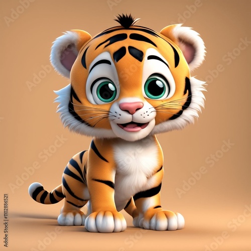 3d lion cartoon