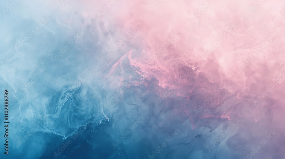 Naklejka premium Abstract Blue and Pink Smoke Background