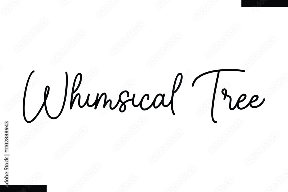 Fototapeta premium Whimsical Tree Christmas trees quotes text typography
