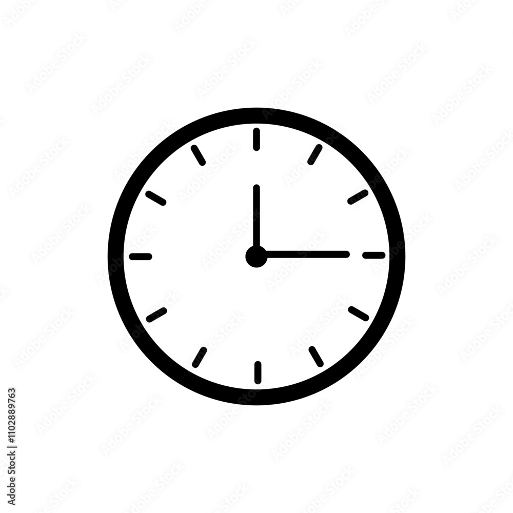 Time and Clock icons vector. Clocks icon design, 12.15 pm or 00.15 am clock icon Time and Clock icons vector. Clocks icon design, 12.15 pm or 00.15 am clock icon