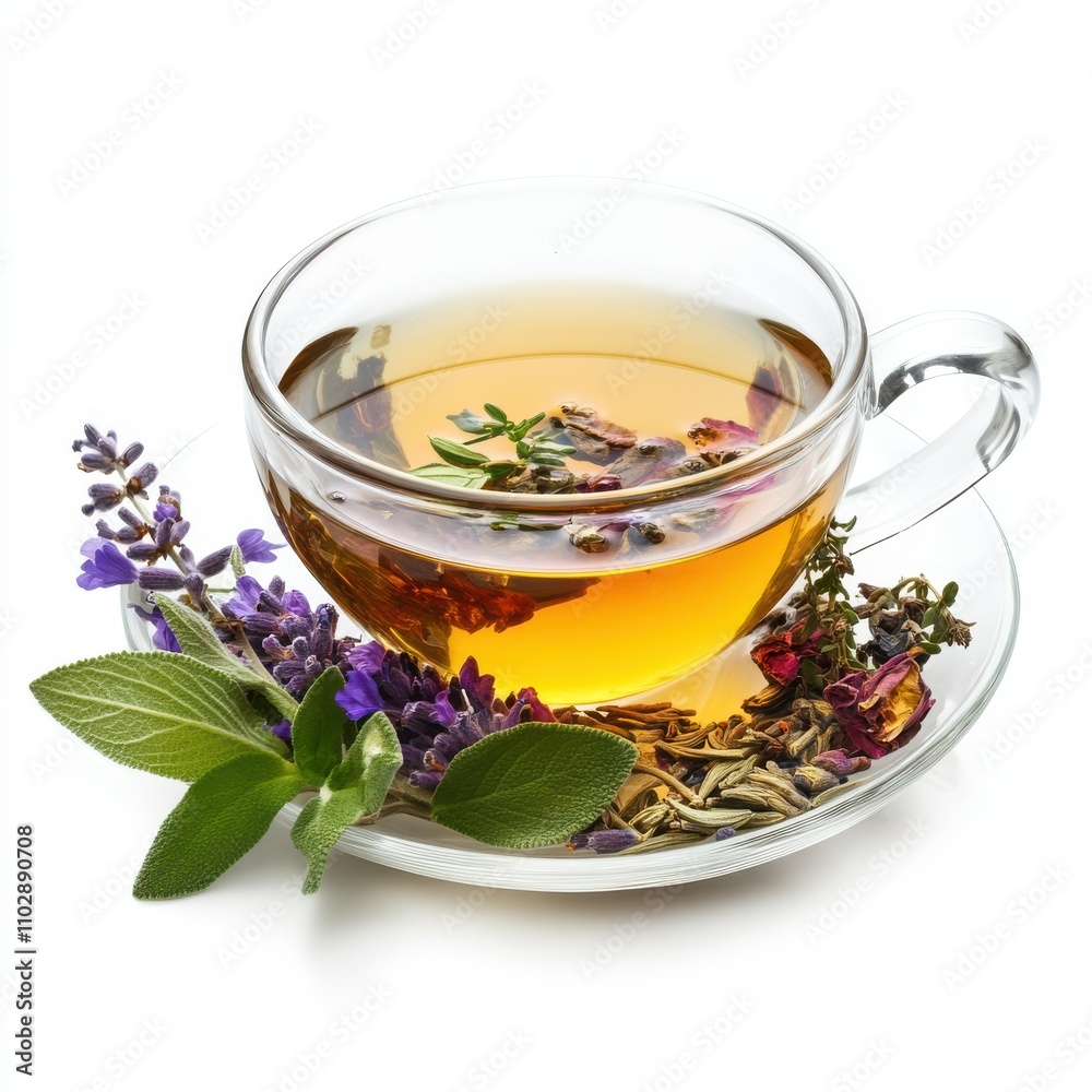 Herbal Tea isolated on white background Herbal Tea isolated on white background