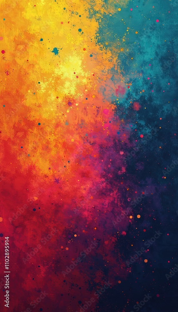 Grainy Noise Layered Over Gradient for a Dynamic Digital Art Design Full of Texture and Bold Visual Impact.