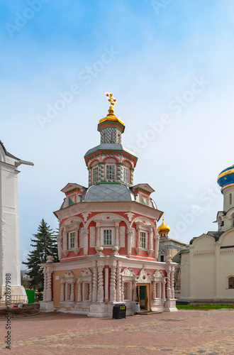 Sergiev Posad. Russia. The city of Sergiev Posad. Holy Trinity St. Sergius Lavra. Assumption Storehouse with chapel (1644– Con. XVII)