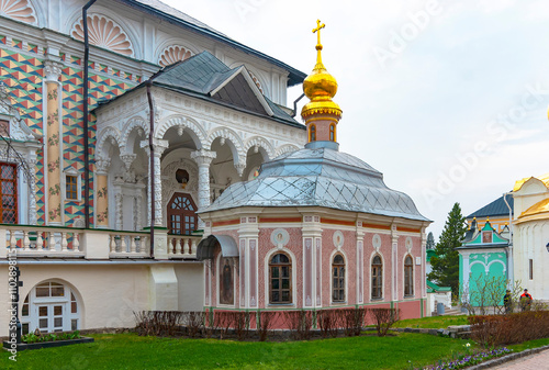 Sergiev Posad. Russia.- The city of Sergiev Posad. Holy Trinity St. Sergius Lavra.The Church of the Apparition of the Blessed Virgin Mary to Sergius and Micah of Radonezh photo