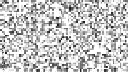 Abstract Gray Scale Pixelated Texture