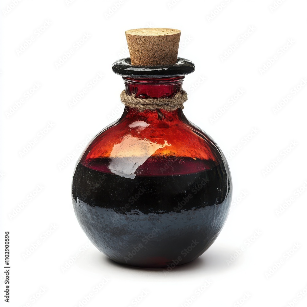 Potion bottle isolated on white background