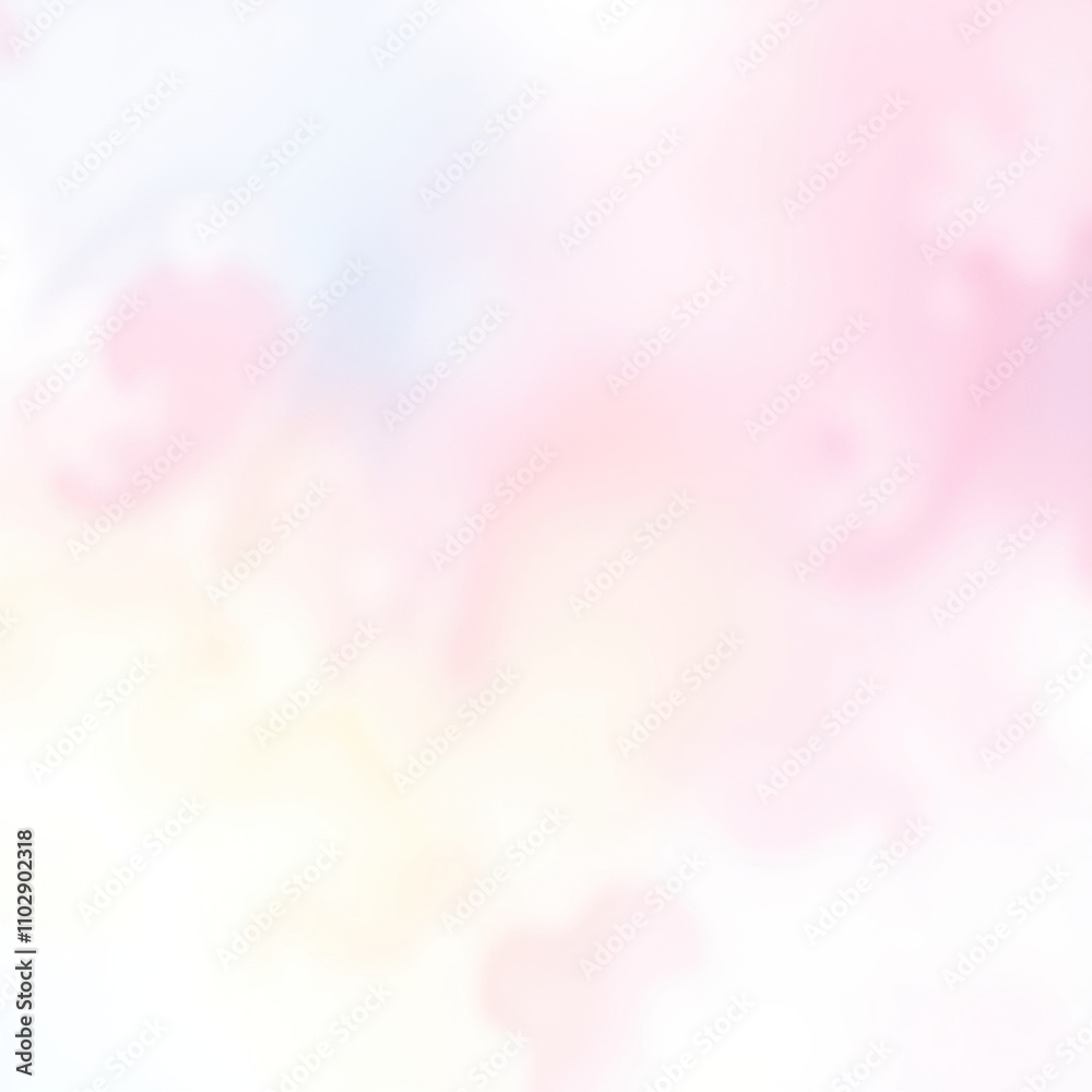 Gradient hues of pink and blue merged with yellow create an abstract striped rainbow effect on a watercolor background, watercolor, soft, cool, abstract, layered