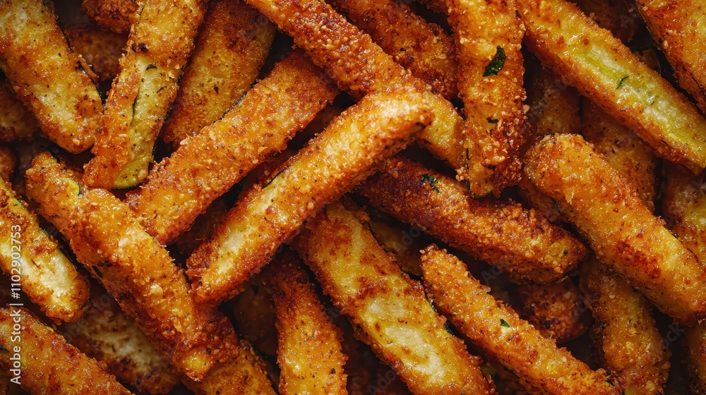 Crispy Golden Brown Fried Food Sticks on Rustic Wooden Background Crispy Golden Brown Fried Food Sticks on Rustic Wooden Background