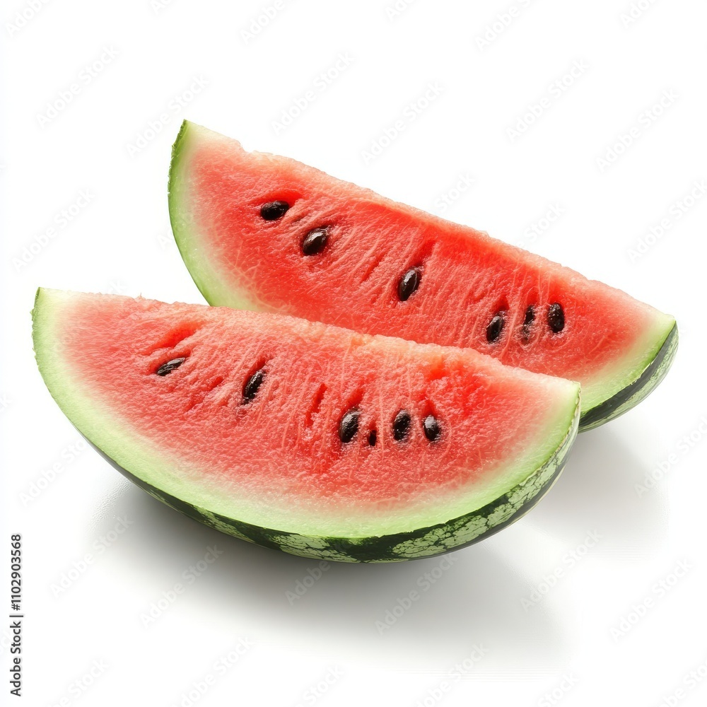 Sliced of watermelon isolated on white background Sliced of watermelon isolated on white background