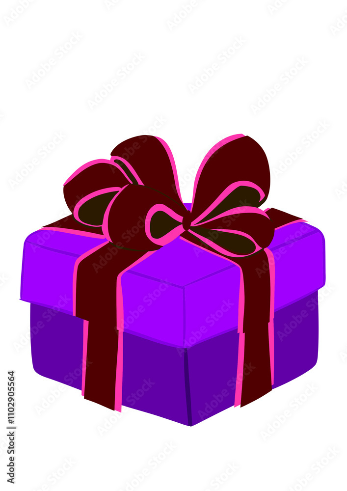 Obraz premium gift box with ribbon