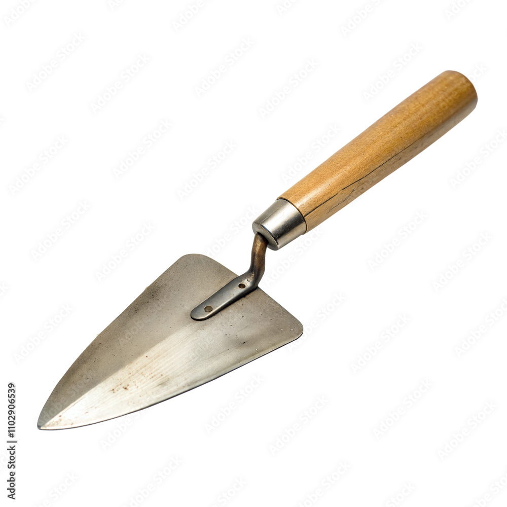Old Trowel with Wooden Handle Old Trowel with Wooden Handle