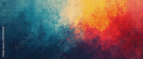 Noisy Grain Overlaid on Gradient Canvas for a Creative and Bold Digital Art Design with Abstract Texture and Style.