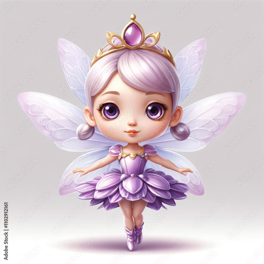 Christmas, The Sugar Plum Fairy Cartoon Chibi Character on Plain Background, Cute Holiday Sugar Plum Fairy Illustration for Christmas and Winter Celebrations, Festive Chibi Art for Seasonal Designs Christmas, The Sugar Plum Fairy Cartoon Chibi Character on Plain Background, Cute Holiday Sugar Plum Fairy Illustration for Christmas and Winter Celebrations, Festive Chibi Art for Seasonal Designs