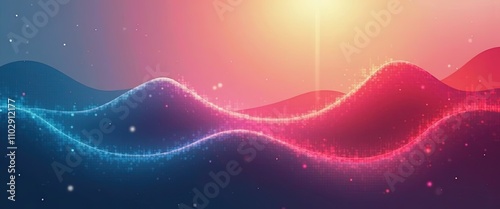 Digital Gradient Background with Soft Noise and Grain Effects for a Beautiful and Trendy Abstract Art Composition.