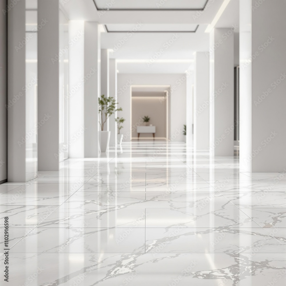 Marble floor with white marble tiles in a modern room, marble, interior design, luxurious, modern, minimalist Marble floor with white marble tiles in a modern room, marble, interior design, luxurious, modern, minimalist