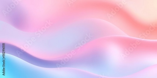 Soft pastel hues blended with vibrant shades of coral and turquoise create a dreamy wavy gradient background, oceanic vibes, pastel colors, serene scenery