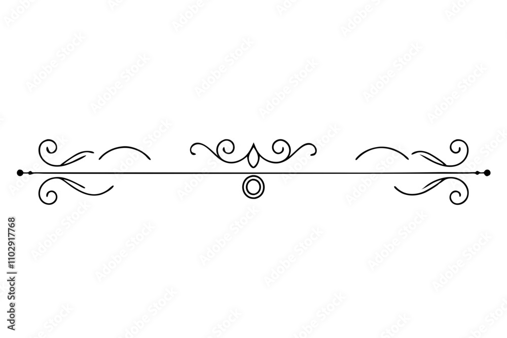 Elegant Line Drawings Decorative Dividers, Swirls, and Frames for Text Elegant Line Drawings Decorative Dividers, Swirls, and Frames for Text