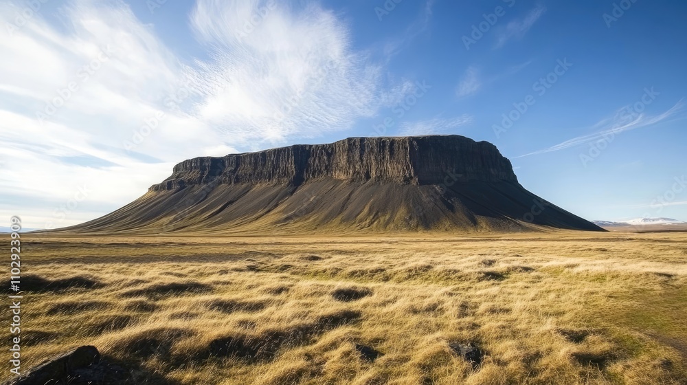 Naklejka premium Beautiful natural mountains