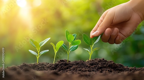 Wallpaper Mural Seedlings look and show growth. Torontodigital.ca