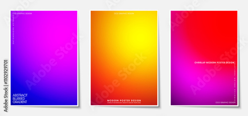 Gradient colorful overlap Vector Design. Futuristic design theme for poster and cover design templates. Vector illustration