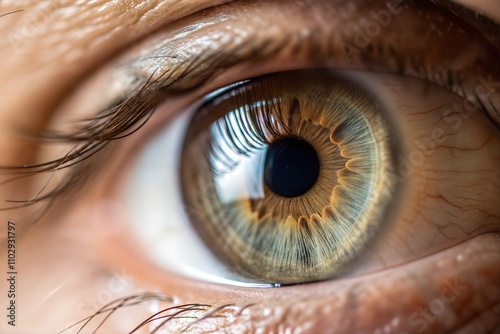 Human eye close up