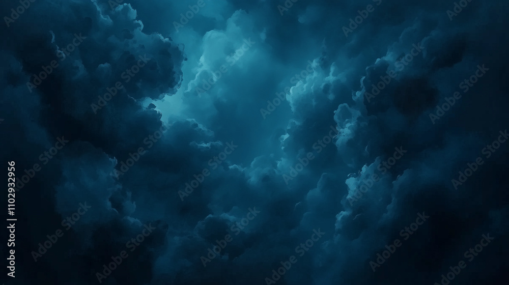 Ominous dark clouds forming in stormy sky Ominous dark clouds forming in stormy sky
