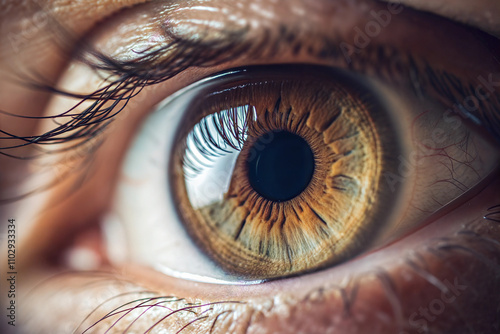 Human eye close up