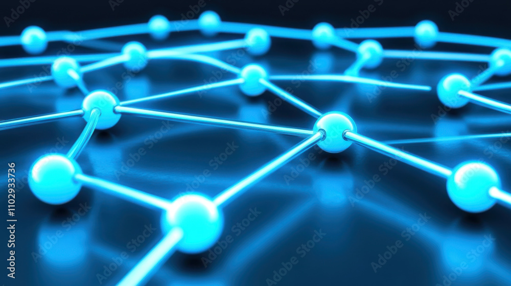 Database. A vibrant blue network of interconnected nodes, representing concepts like connectivity and technology. Database. A vibrant blue network of interconnected nodes, representing concepts like connectivity and technology.