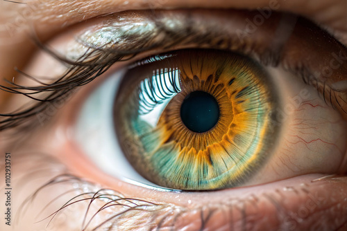 Human eye close up