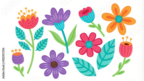 Beautiful romantic flower collection with roses, leaves, floral bouquets, flower compositions. Beautiful collection of blush and roses. Hand drawn floral wreath, Floral wreath with leaves for wedding