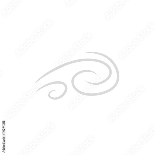 gray wind vector