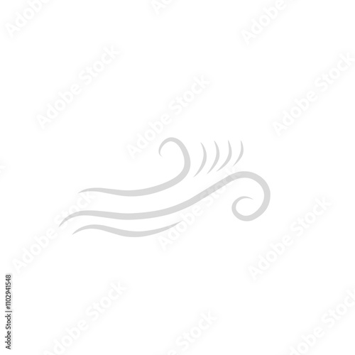 gray wind vector