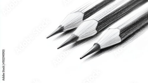 Hand-drawn pencil and charcoal lines. Perfect for logos or designs.