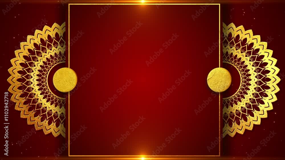 Elegant festive background intricate golden mandala designs rich backdrop. luxurious, patterns celebration, tradition, cultural richness. holiday invitations, event festive decorations, festivities