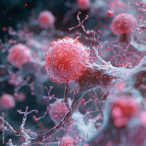 Vibrant Visualization of Lung Cancer Cells