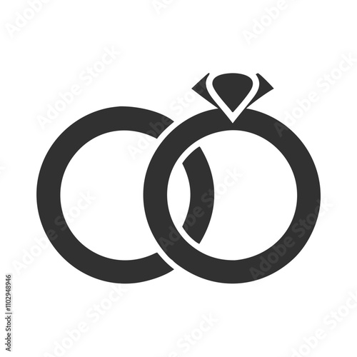 wedding rings illustration