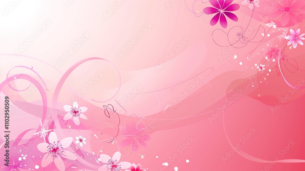 Pink Background with Side Flowers - an elegant and romantic floral display. The soft pink tones complement the flowers, adding a touch of charm and sophistication. Pink Background with Side Flowers - an elegant and romantic floral display. The soft pink tones complement the flowers, adding a touch of charm and sophistication.
