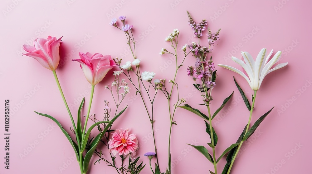Pink Background with Side Flowers - an elegant and romantic floral display. The soft pink tones complement the flowers, adding a touch of charm and sophistication. Pink Background with Side Flowers - an elegant and romantic floral display. The soft pink tones complement the flowers, adding a touch of charm and sophistication.