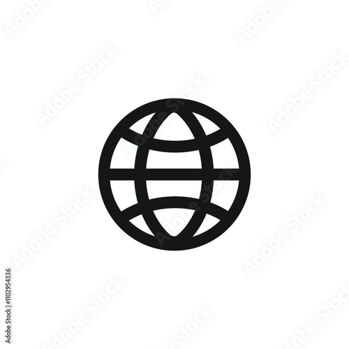 Globe world icon template vector illustration