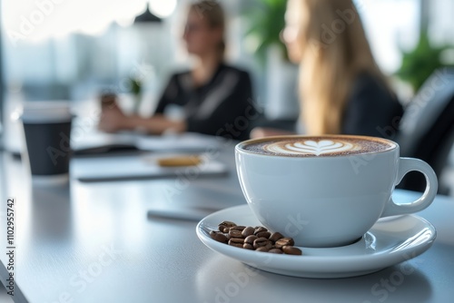 Coffee Break Latte Art Business Meeting Office Coffee