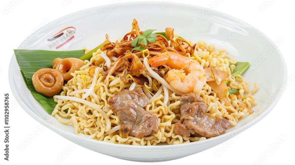 Instant Noodles on a White Background - A Tempting and Convenient Food Display. The Colorful and Enticing Instant Noodles on the Plain White Background, with Their Rich Flavors and Varied Textures Instant Noodles on a White Background - A Tempting and Convenient Food Display. The Colorful and Enticing Instant Noodles on the Plain White Background, with Their Rich Flavors and Varied Textures