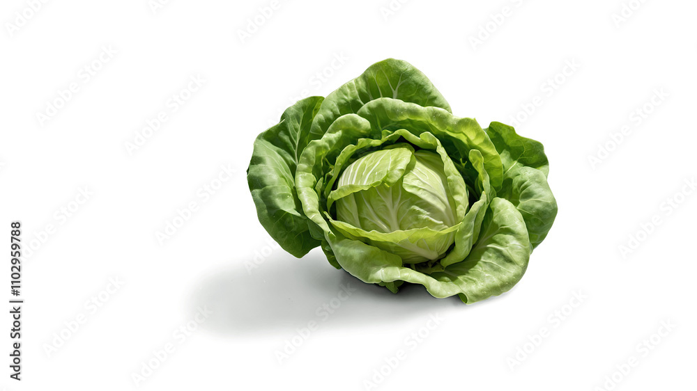 Fresh butterhead lettuce on white background
Fresh butterhead lettuce on white background