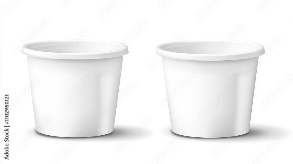 Realistic images of empty yogurt cups (round and square) are available. These vector illustrations have transparent backgrounds and are perfect for showcasing your brand. Realistic images of empty yogurt cups (round and square) are available. These vector illustrations have transparent backgrounds and are perfect for showcasing your brand.