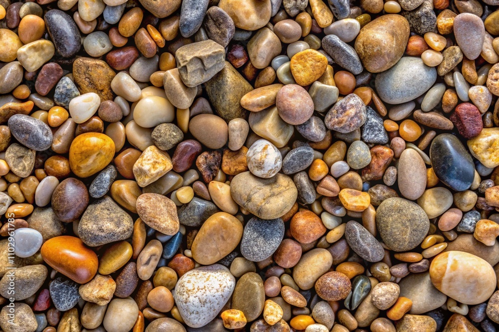 A pile of rocks with a variety of colors and sizes A pile of rocks with a variety of colors and sizes