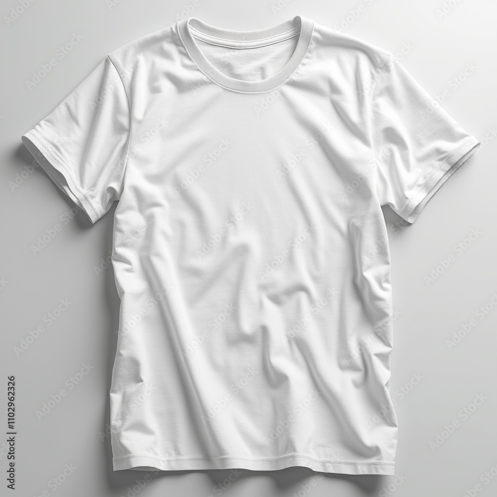White cotton blank T-shirt White cotton blank T-shirt